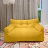 Sofá perezoso, sofá tatami, de dos plazas para apartamentos pequeños, estilo nórdico, rojo, lindo, sofá cama puf engrosado