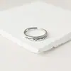 Anillo para hombre de dedo índice hip hop anillo único retro versátil anillo abierto anillo moderno ins ajustable para hombre