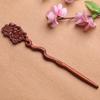 Nova Presilha de Cabelo de Jacarandá com um Design Único de Coelho, Acessório de Cabelo Personalizado, Presilha de Cabelo Artesanal de Madeira Maciça, Acessório de Estilo Artístico