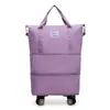 Mala Multiúso Dobrável, Bolsa de Mão de Grande Capacidade, Mala de Rodinhas para Estudante, Mala de Bordo com Roda Universal, Bolsa de Viagem