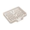 Bandeja de Armazenamento de Saboneteira de Silicone para Banheiro Suporte de Armazenamento de Bancada Rack de Drenagem para Pia de Cozinha Tamanho Extra Grande