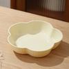Plato de Frutas Crema con Forma de Flor Estilo Nórdico Plato Casero para Huesos Plato para Mesa de Café de Sala de Estar Plato de Postre para Pasteles Plato de Dulces y Frutas