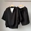 2026 Verano Nuevo Moda Casual Deportivo Secado Rápido Seda de Hielo Manga Corta Camiseta Top Transpirable Manga Media Conjunto