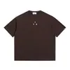 Rumei Estilo Callejero Americano Sencillo Moderno Estampado de Letras Manga Corta Unisex Verano Holgado Casual Camiseta de Media Manga para Pareja