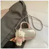 Bolso de Mano Casual de Nicho para Mujer 2025 Primavera/Verano Nuevo de Moda Tendencia Color Sólido Bolso Cuadrado Pequeño Bolso de Hombro Único Cruzado