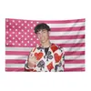Malachi Barton Tapeçaria de Bandeira 3x5 Pés Bandeira Rosa Transfronteiriça Bandeira Malachi Barton