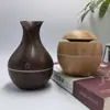 Humidificador creativo transfronterizo con veta de madera de hongo, humidificador de jarrón colorido, instrumento de spray hidratante de aire silencioso para dormitorio