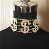 Explosiones transfronterizas estilo moda cadena de cuello dólar personalidad USD USD USD gargantilla de diamantes de imitación multicapa hip-hop collar de diamantes flash