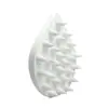 Champú y Cepillo Masajeador Húmedo y Seco, Cuero Cabelludo Limpio, Cepillo de Champú de Silicona para Aliviar la Fatiga, Peine de Champú de Silicona con Forma de Gota de Agua