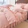 Cobre Leito Acolchoado de Crepe de Linho Novo 2026 Conjunto de Quatro Peças - Série Fenghe Qingmeng