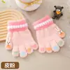 Guantes Infantiles Otoño e Invierno Terciopelo Engrosados Manoplas Conejo Bebé Dedos Separados Lindos Guantes Tejidos para Niños y Niñas Fabricante