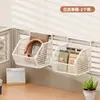 Armario con Espejo Cesta de Almacenamiento para Colgar Estante para Colgar Debajo del Armario con Espejo del Baño Organizador Artefacto de Almacenamiento sin Taladro