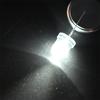 F8 cabeza redonda enchufe recto luz blanca led linterna de alto brillo luz de césped con f8 luz blanca led perla de foco precio