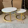 Área de Descanso Recepción Mesa de Centro Apartamento Pequeño Sala de Estar Hogar Mesa de Centro Móvil Lujo Ligero Tienda de Gama Alta Mesa de Centro Redonda