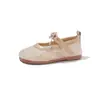 Zapatos de Princesa Estilo Pequeño Chanel para Niñas 2026 Verano Malla Transpirable Velcro Suela Suave Sandalias de Rendimiento Elegantes Zapatos Hanfu