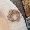 Goma de pelo tipo scrunchie de malla con lunares estilo coreano para mujer, Lazo para coleta alta retro francés, Diadema de moda versátil y simple