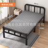 Cama dobrável casa solteiro adulto cochilo escritório descanso simples acompanhando quarto cama extra placa dura ferro cama portátil