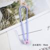 Novo cordão de silicone com pingente de disco U para celular, cordão anti-perda, criativo, de pulso, com letras de desenho animado, corrente curta
