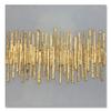 Póster de lujo dorado abstracto simple, lienzo, pintura, decoración de pared, imagen adecuada para la decoración del salón de casa