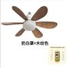 Luminária Ventilador Pequeno Silencioso Doméstico Novo Modelo Transfronteiriço com Base de Rosca E27 para Sala de Jantar e Quarto com Pás de Ventilador com Padrão de Madeira