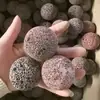 Bolas de pedra vulcânica vermelha natural 5cm, grande quantidade em estoque, pedras difusoras de óleos essenciais para aromaterapia, material filtrante para aquário, pedras decorativas