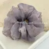 2026 Novo Scrunchie de Gaze Floral Tie-dye para Cabelo de Intestino Grande para Mulheres Corda de Scrunchie com Atmosfera Scrunchie Elegante para Rabo de Cavalo Flor de Cabeça