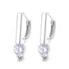 925 prata esterlina em forma de brincos de zircão feminino 2022 novo estilo simples ins all-match maré brinco leve luxo elegante elegante joias de orelha elegante