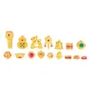 Puzuo Color Fuerte que Conserva los Colores Oro Arena Antiguo Accesorios DIY Calabaza Lingote Sonajero Cuentas Pulsera Collar Colgante de Cuentas