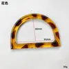 Fornecedor de Fabricante Fornece Alças de Resina Ecológica Transparentes em Formato D para Bolsas de Lona Artesanais, Alças de Plástico Leves Planas em Formato D