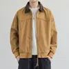 Chaqueta de trabajo retro americana para hombre, corte holgado, nuevo estilo primavera y otoño, top casual versátil, elegante y genial con cuello de solapa