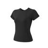 Traje de Ropa de Yoga Hielo de Verano para Mujer Malla Transpirable de Secado Rápido Falso Dos Piezas Ropa de Secado Rápido para Deportes al Aire Libre Running Fitness