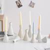 Suporte de Vela Cerâmico Simples Criativo Shumen Decoração de Casa Mesa de Entrada Jantar à Luz de Velas Decoração Romântica com Velas