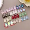 Colgante de Vidrio Mediano con Agujeros para Horquillas Hechas a Mano DIY, Accesorios para el Cabello de Estilo Antiguo y Componentes de Joyería