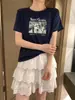Loja Física Shisanxing de Guangzhou Fonte Camiseta de Algodão 220 Fios para Mulheres, Top de Manga Curta Direto da Fábrica, Fornecimento Exclusivo da Segunda Remessa de Verão