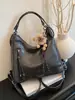 Mochila vintage, novo modelo transfronteiriço, bolsa de ombro estilosa para o dia a dia, bolsa tote crossbody, bolsa de mão casual de grande capacidade, versátil e moderna