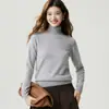 Estilo Minimalista de Luxo Leve! Suéter 100% Caxemira Pura Feminino Outono/Inverno Novo Estilo Cor Sólida Malha de Alta Gauge Primeira Linha Pulôver