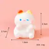 Nueva figura de gato tridimensional fresca y linda, adorable adorno de gatito para escritorio y coche, añade un toque de ambiente