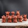 Miniadornos de cerámica para mesa de té Zisha Zodiac, ideal para el hogar, para la ceremonia del té