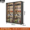Armário de exposição com porta de vidro para miniaturas, adequado para sala de estar de casa, brinquedos de blind box, modelos Lego, itens decorativos, estante, armário de vinho, uso comercial