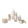 Set de Cosméticos de Gama Alta Botella, Botella Cuadrada de Vidrio, Botella Recargable para Loción, Botella de Esencia de 40ml, Botella de Crema de 50g