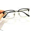 Marco de Gafas Elegante de Canalla Gentil Línea de Ceja Medio Marco Gafas para Miopía Se Pueden Combinar con Graduación Hombres Ultraligeras Bloqueo de Luz Azul Soporte para Cejas Mujeres