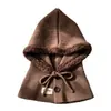 Pasamontañas de Nuevo Estilo con Forro de Lana, Gorro de Punto Cálido para Mujer que Protege los Oídos, Gorro de Punto a Prueba de Viento para Exteriores