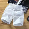 Pantalones cortos de verano para hombre 2024 de algodón y lino, pantalones cortos rectos casuales de moda, pantalones deportivos sueltos para playa, Especial