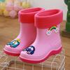 Galochas Infantis, Sapatos Aquáticos Femininos de Veludo Quente Removíveis, Galochas Impermeáveis Antiderrapantes, Para Crianças Pequenas, Botas Infantis de Tamanho Pequeno e Médio, Fofas