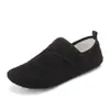 Pantuflas de algodón con forro polar para otoño e invierno para hombres, mujeres y niños, zapatos sin cordones con suelas suaves antideslizantes, zapatos para interiores del hogar y para hacer ejercicio