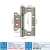 Cojinete de Bisagra de Acero Inoxidable 4 pulgadas 5 pulgadas para Puertas de Madera, Bisagra de No Apertura, Bisagra Plegable, Cadena de Suministro