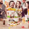 Bandeja Acrílica Personalizada de 3 Niveles Set de Exhibición para Mesa de Postres Soporte Plegable en Capas Bandeja Personalizada
