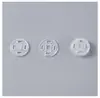 Broches de Presión Invisibles 1.2cm Sin Coser Plástico Transparente Negro y Blanco Redondo Anti-Exposición Ropa Infantil Botones de Presión Fabricante