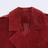 AliExpress transfronterizo Primavera 2026 Nuevo Estilo Europeo y Americano Moderno Versátil Cuello Solapa Chaqueta de Cuero Gamuzado 4341783