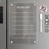 Pizarra Magnética de Mensajes para Refrigerador de Acrílico, Planificador Escribible, Tablero Transparente para Notas para Uso Doméstico, Venta al por Mayor